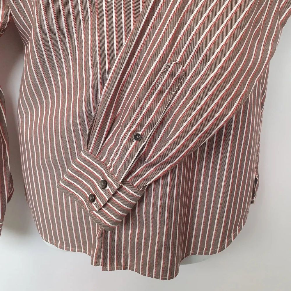 Mens Shirt Marks Spencer Collezione Long Sleeve Mulicoloured Stripes UK Large - Picture 2 of 7